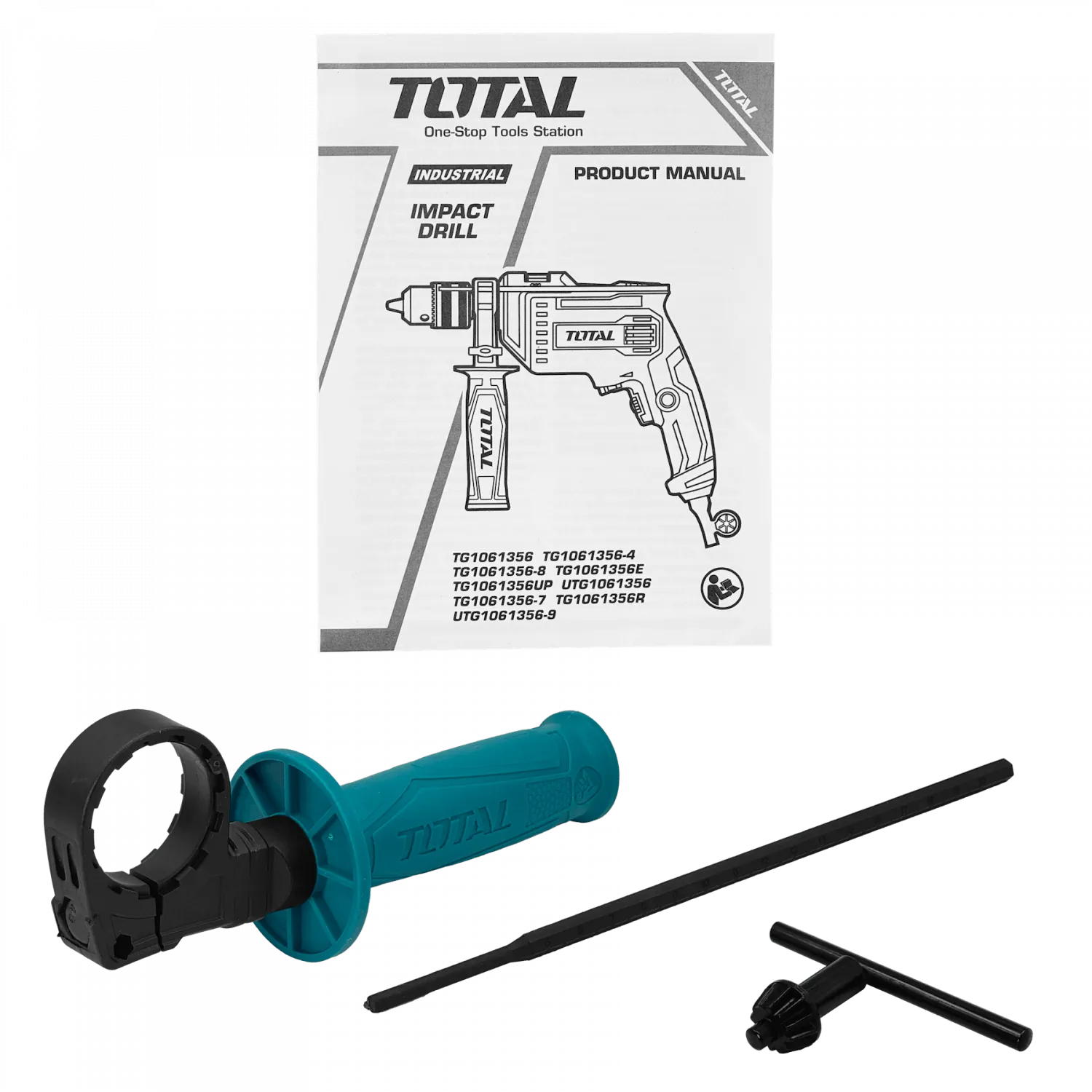 Taladro de impacto Total  680W 240VAC 3000RPM 13mm-Mandril 3