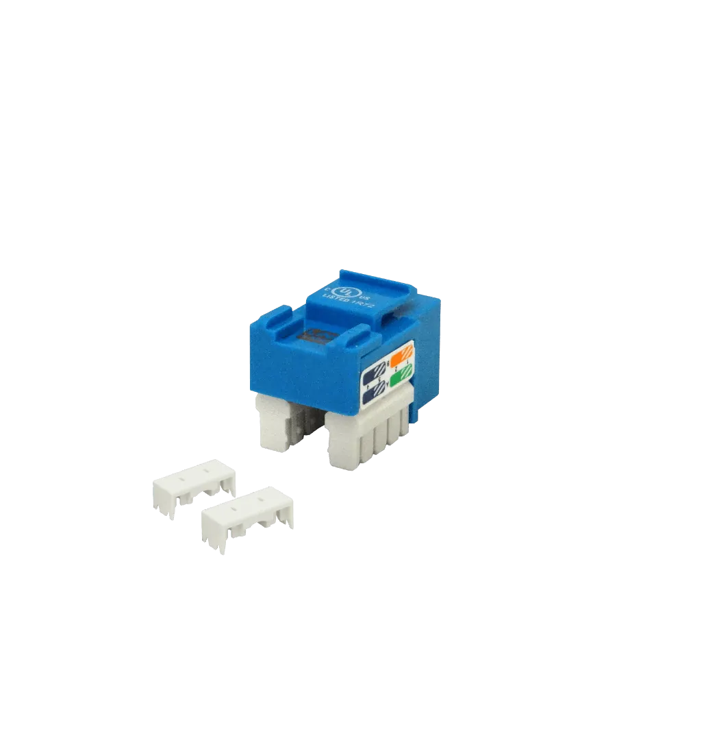 Conector Punchable  Keystone  Hembra RJ45 Azul Cat5E U/UTP  3