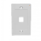 Faceplate Blanco 1-Keystone Vertical 70x114mm - Miniatura 3
