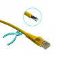 Cable Patch 2mt Cat5e Amarillo LSZH Inyectado Multifilar - Miniatura 4
