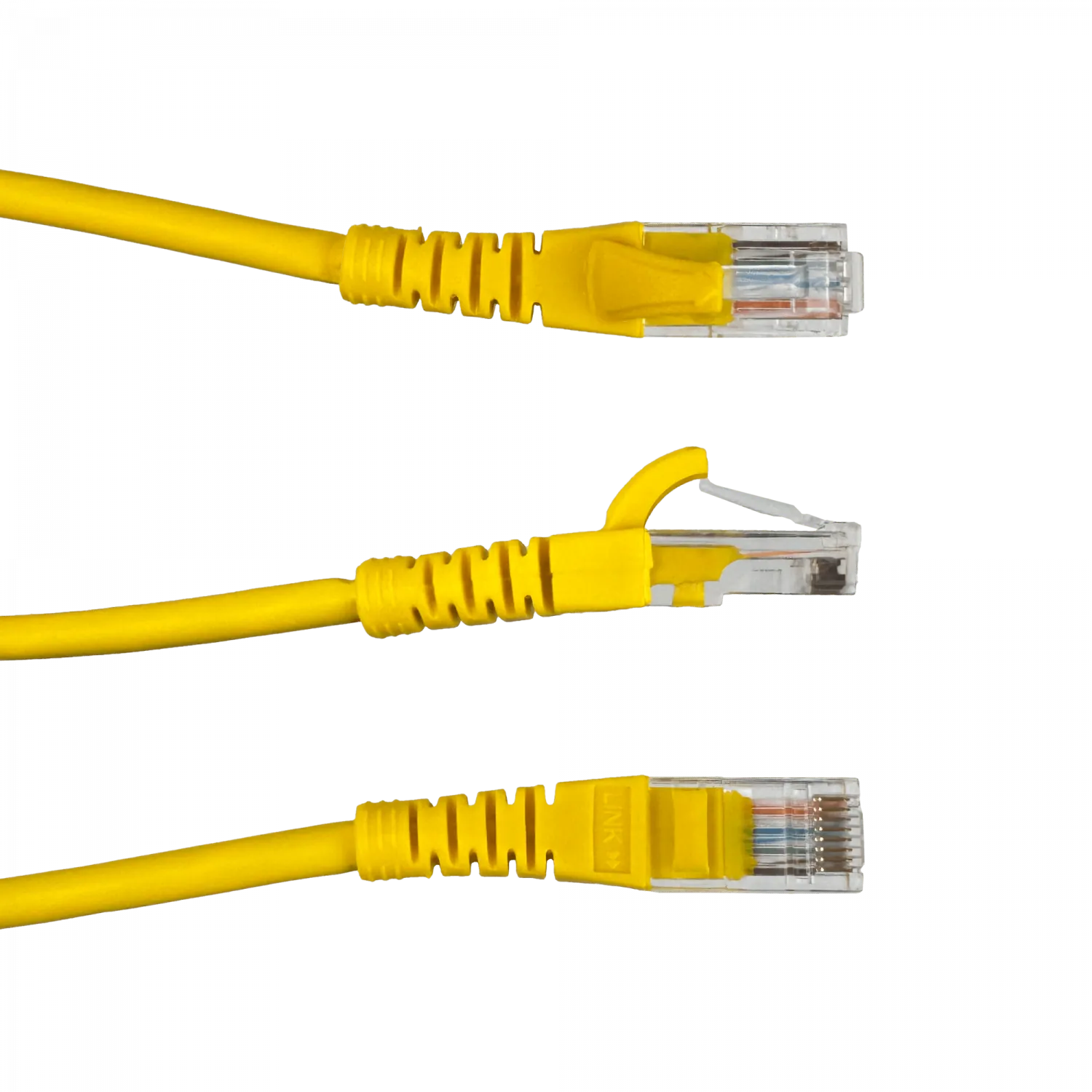 Cable Patch 3mt Cat5e Amarillo LSZH Inyectado Multifilar 3