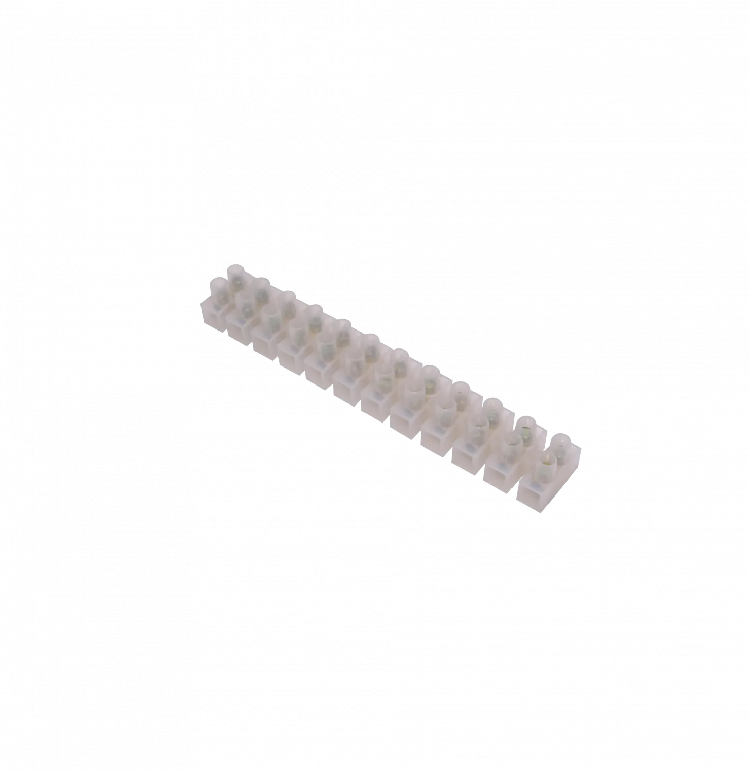 Regleta-Tornillos 3-Ampere 0,75mm2 12-Pares  380V 3A-Max 90x10x11mm 2