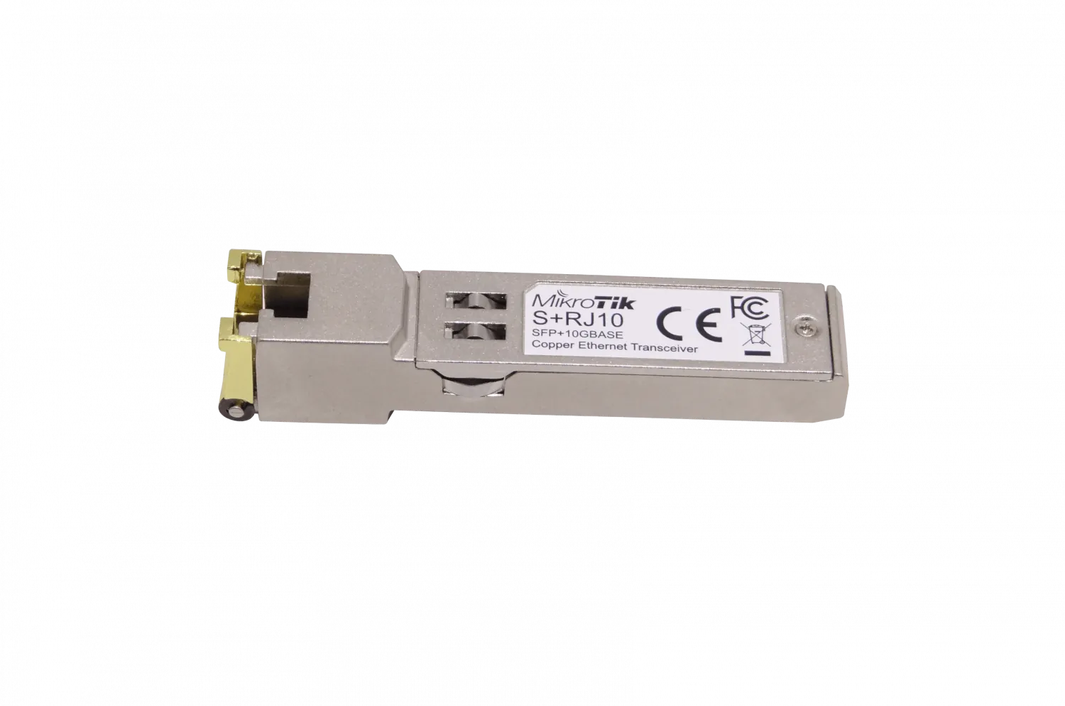 Módulo SFP+ 10G, MikroTik S+RJ10, 10/100/1000/2500/5000/10G, RJ45, Cobre 2