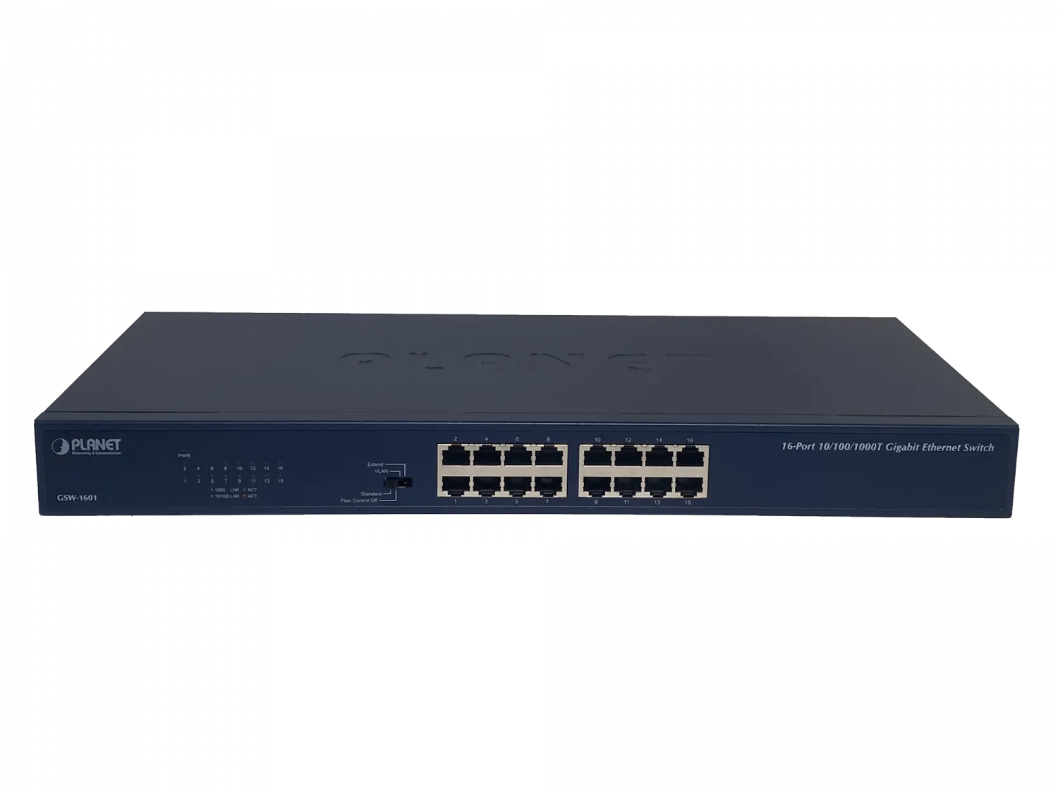 Switch no-Admin-L2 Rack Planet 16-1000  220V-Directo Selector-4-modos 2