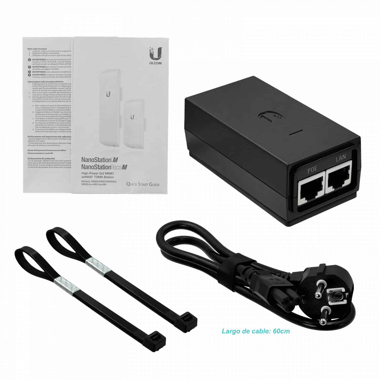 Punto de Acceso Ubiquiti NanoStation M5 - 5 GHz, 150+ Mbps, Ideal para Enlaces Punto a Punto 6