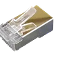 Conector RJ45 Metálico para Cat5E FTP/STP, 100 Unidades - Miniatura 2