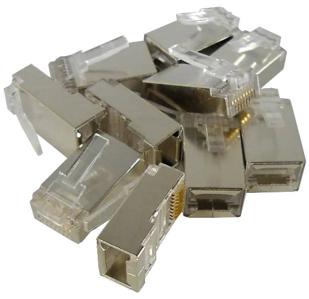 Conector RJ45 para Multifilar Cat6 FTP STP Metálico – 10 Unidades 3