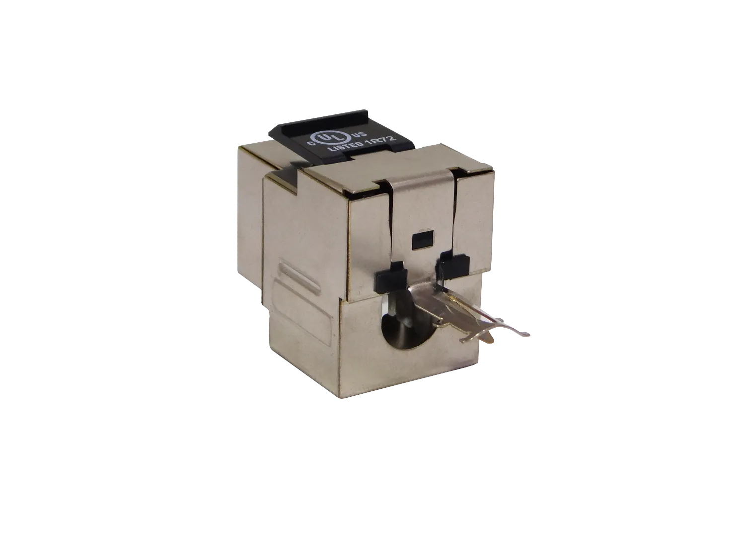 Keystone Blindado  Plata Cat6 STP FTP Punchable RJ45 2