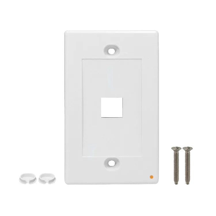 Faceplate 70x114mm Blanco 1-Keystone Horizontal  2
