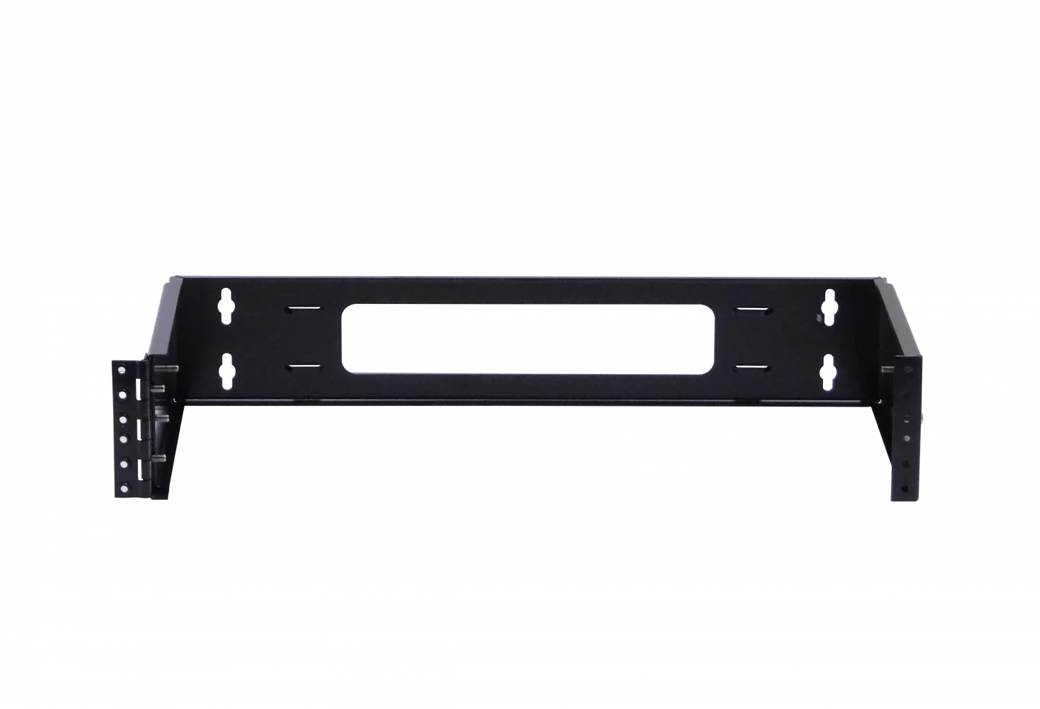 Bracket Mural Abierto 2U Ajustable con Bisagra para Rack 2