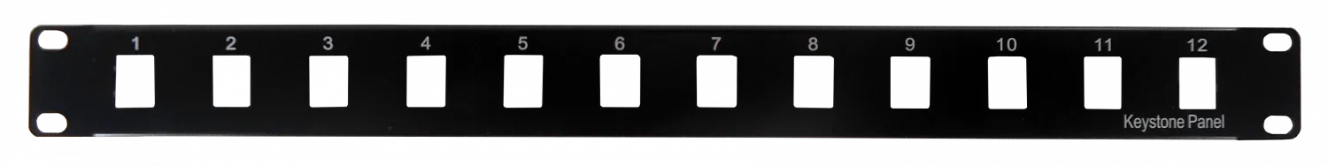 Patch Panel 1U, 12 Puertos, Vacío 2