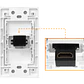 Faceplate HDMI-HH Hembra-Hembra sin-cable 70x114mm - Miniatura 2