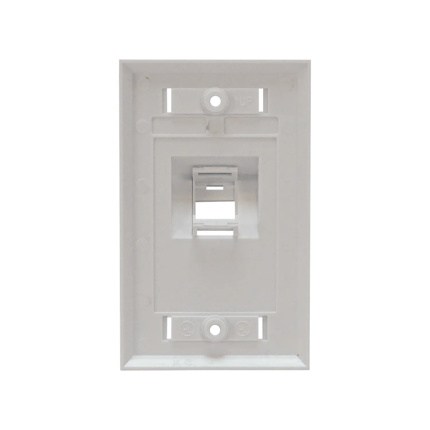 Faceplate  Blanco Angular 1X  70x114mm Placa 1-Keystone 2