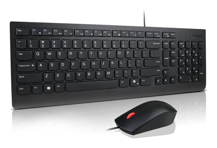 Combo Teclado y Mouse USB Lenovo Essential Wired 1600 DPI 4X31R64424 2