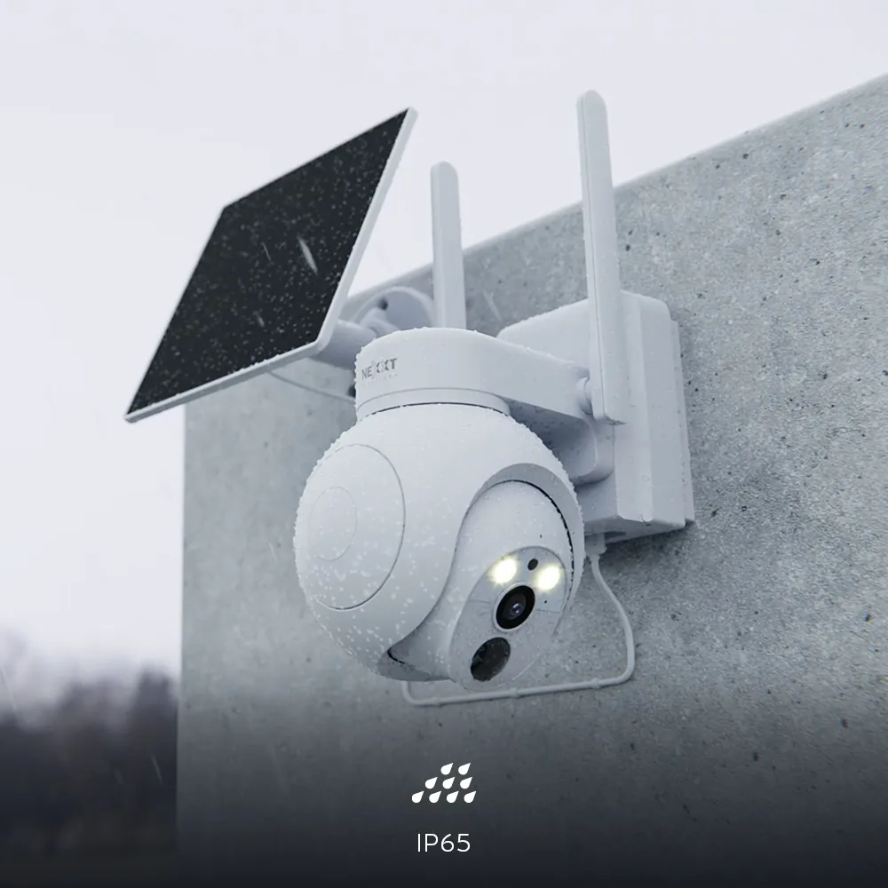 Cámara con panel solar 4G PTZ 2K Outdoor Nexxt Home NHC-OP40SL 4