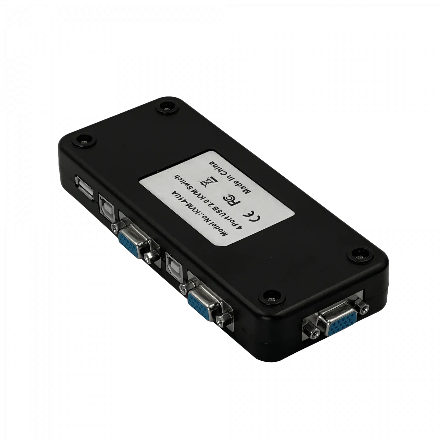 KVM-4-USB/VGA  HUB-3-USB2.0  requiere-Cables   no-req-Fuente-Poder 3