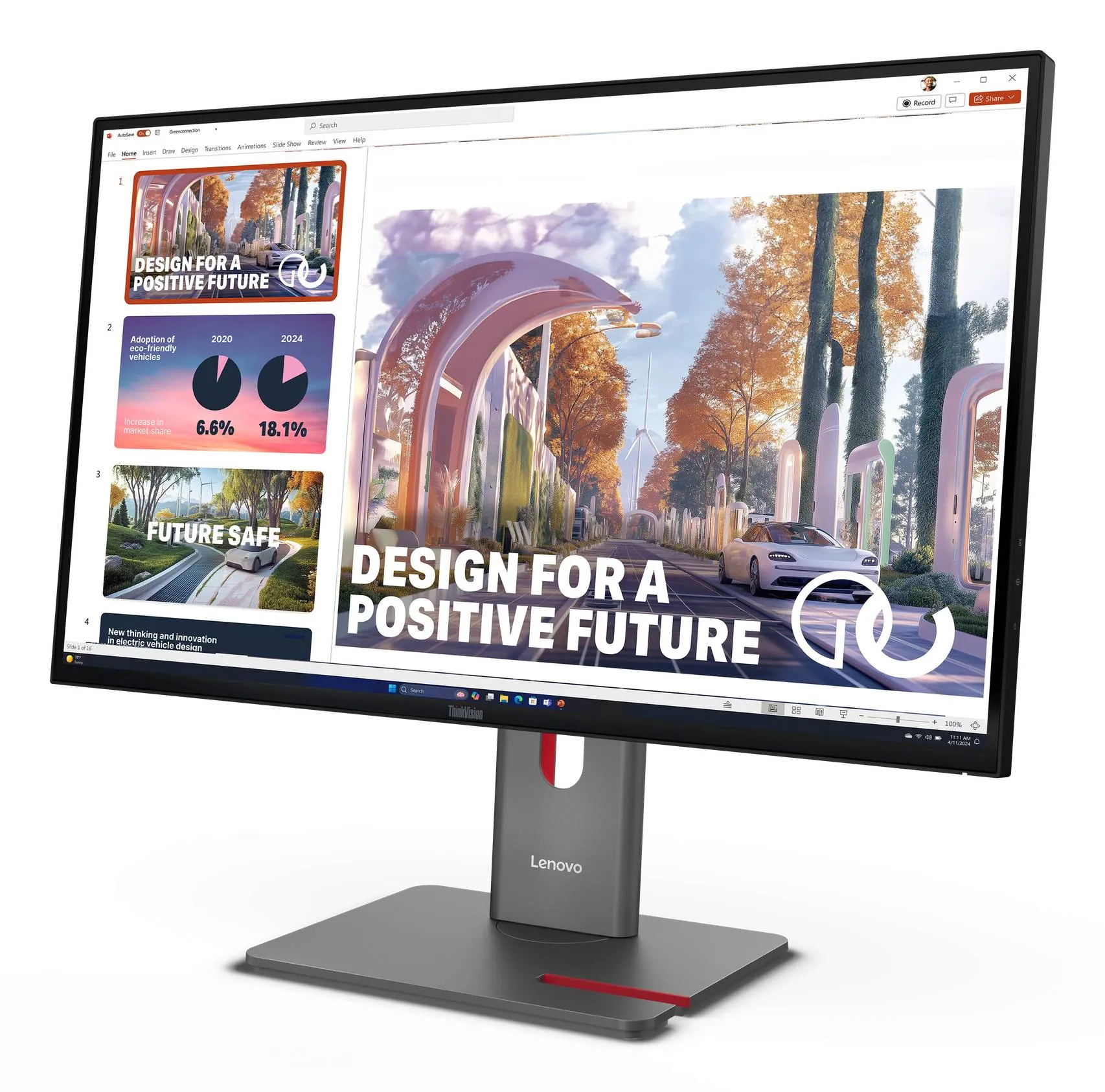 Monitor Plano Lenovo ThinkVision P27QD-40 27