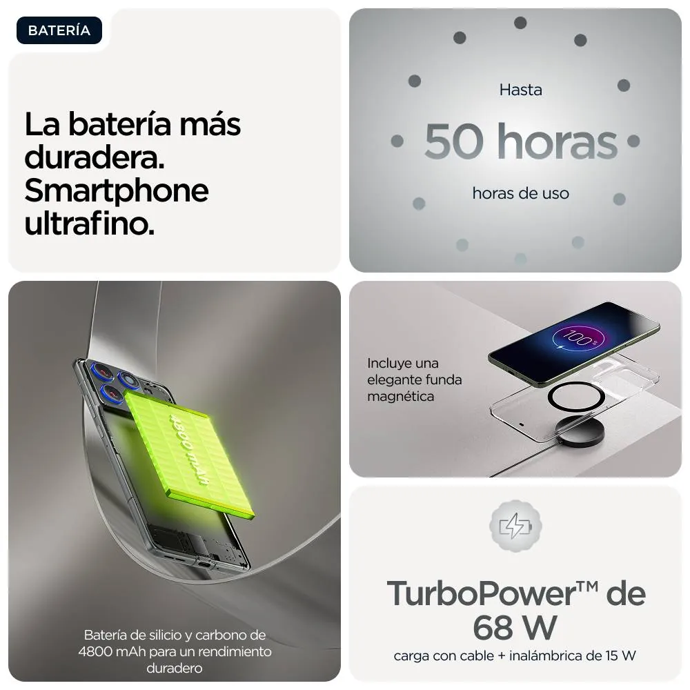 Smartphone Motorola Edge 70 5G 12GB 512GB AMOLED 120Hz Ultra Rendimiento IA 11