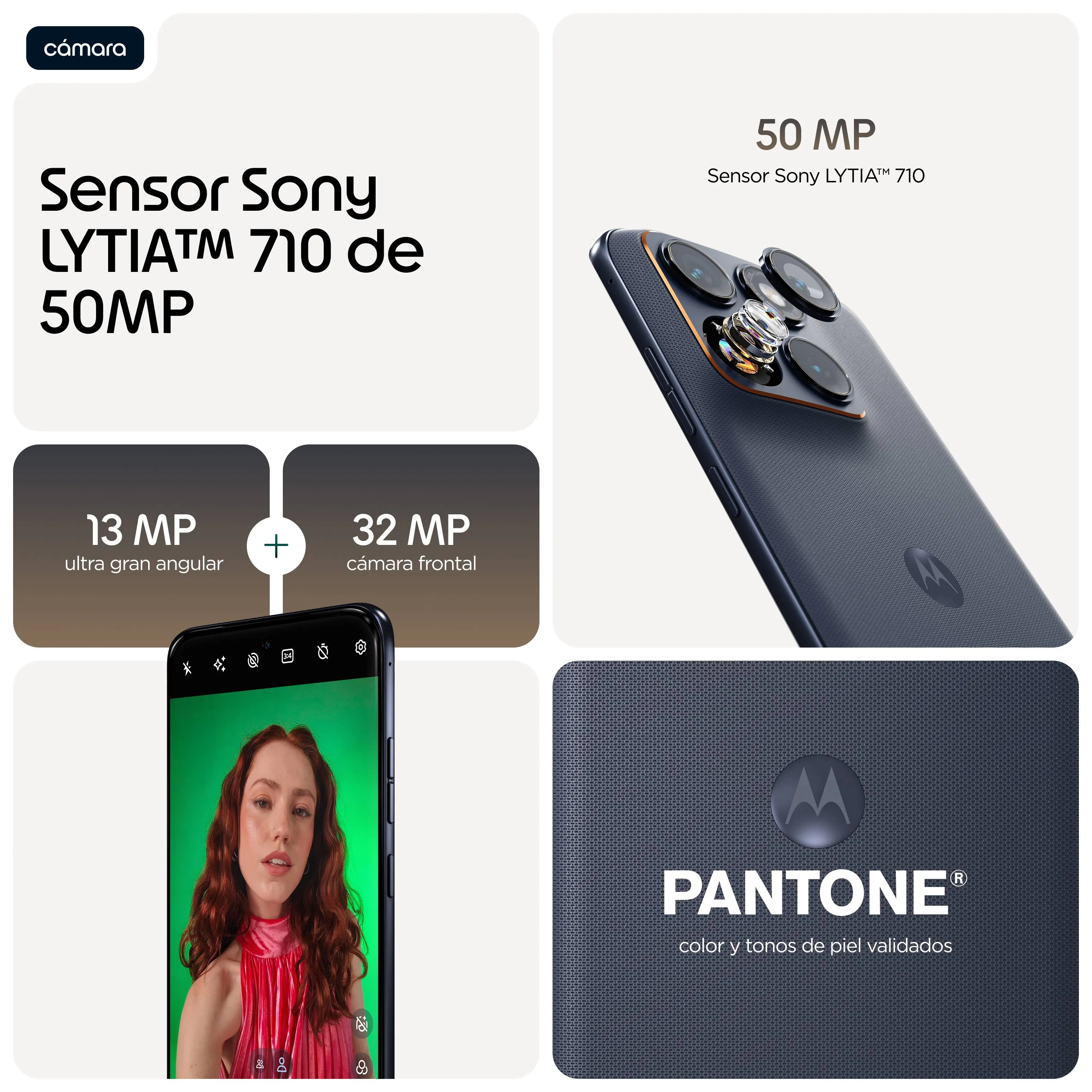 Smartphone Motorola Edge 70 Fusion 5G 8GB 256GB AMOLED 144Hz Alto Brillo 3