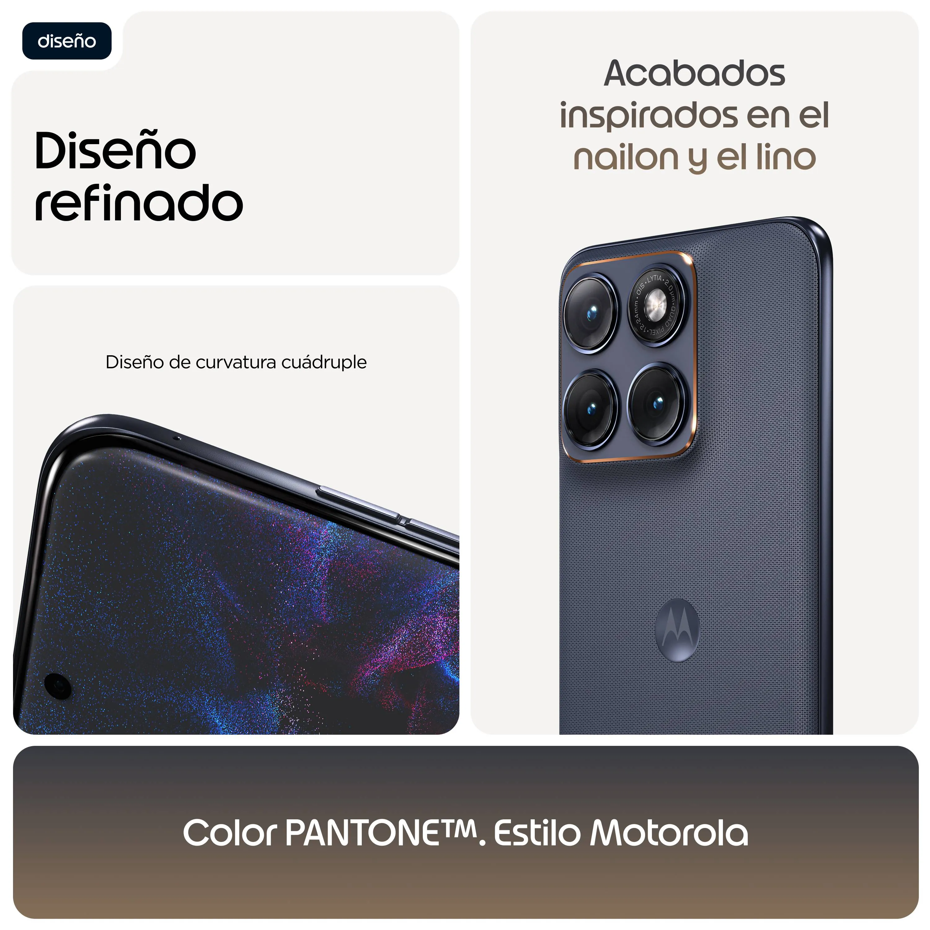 Smartphone Motorola Edge 70 Fusion 5G 8GB 256GB AMOLED 144Hz Alto Brillo 7
