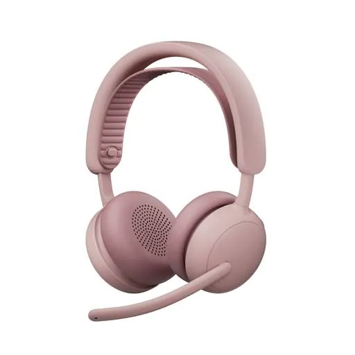 Audífonos Logitech Zone Wireless Bluetooth Rose con Diseño Elegante para Oficina y Trabajo Híbrido 2