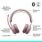 Audífonos Logitech Zone Wireless Bluetooth Rose con Diseño Elegante para Oficina y Trabajo Híbrido - Miniatura 7