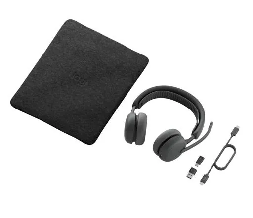 Audífonos Logitech Zone Wireless Bluetooth Off-White con Diseño Premium para Oficina y Videollamadas 6