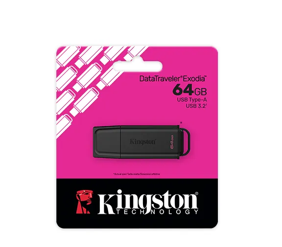 Pendrive Kingston Data Traveler Exodia, 64GB, USB 3.2 Gen1, Black 5