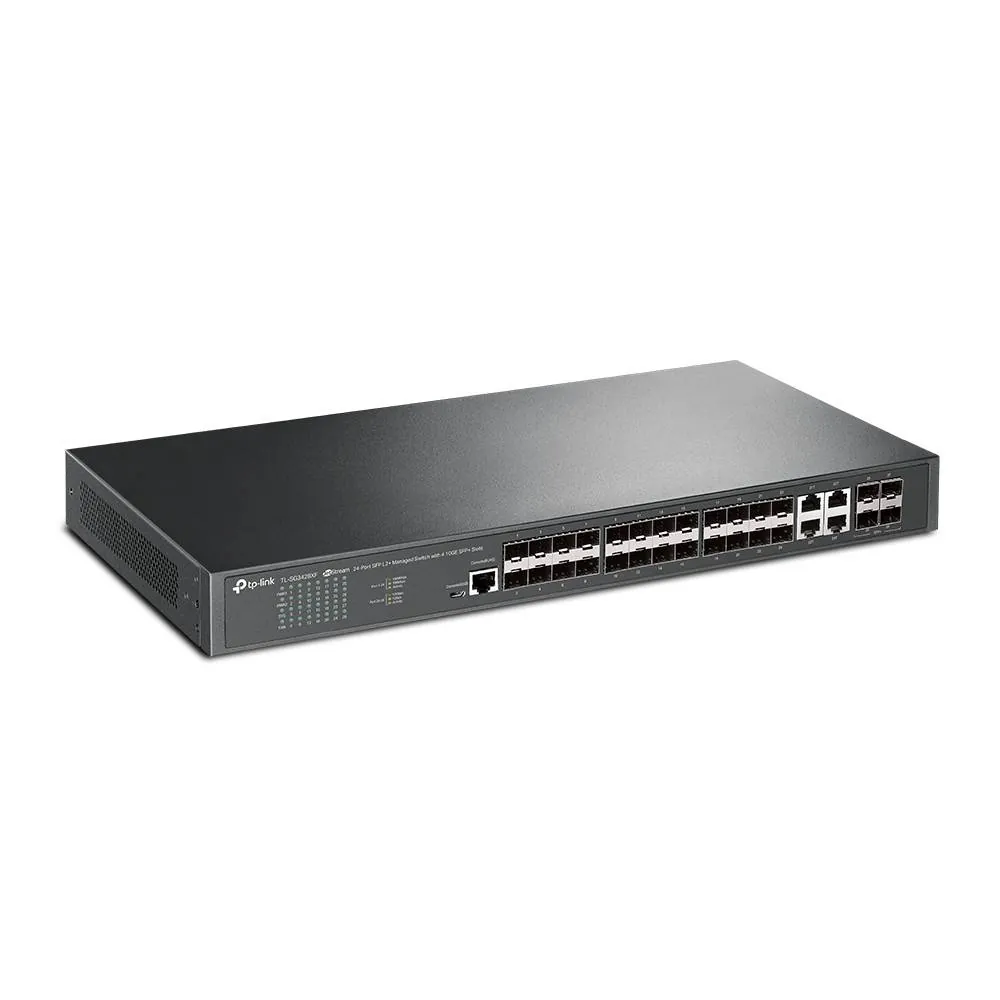 Switch TP-Link TL-SG3428XF L2+ Gestionado 24 SFP + 4 SFP+ 10G Montaje en Rack 1U Negro 2
