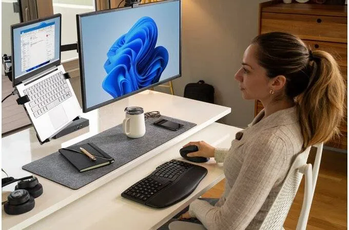 Combo teclado y mouse Kensington Pro Fit Ergo KM675 inalámbrico ergonómico oficina 9