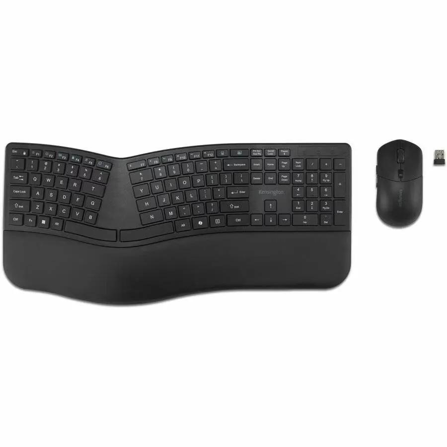 Kit de Teclado y Mouse Inalámbricos Kensington Pro Fit Ergo KM680, 2.4GHz, BT, Dist. Español 2