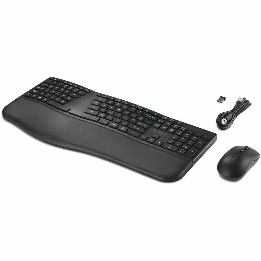 Kit de Teclado y Mouse Inalámbricos Kensington Pro Fit Ergo KM680, 2.4GHz, BT, Dist. Español 3