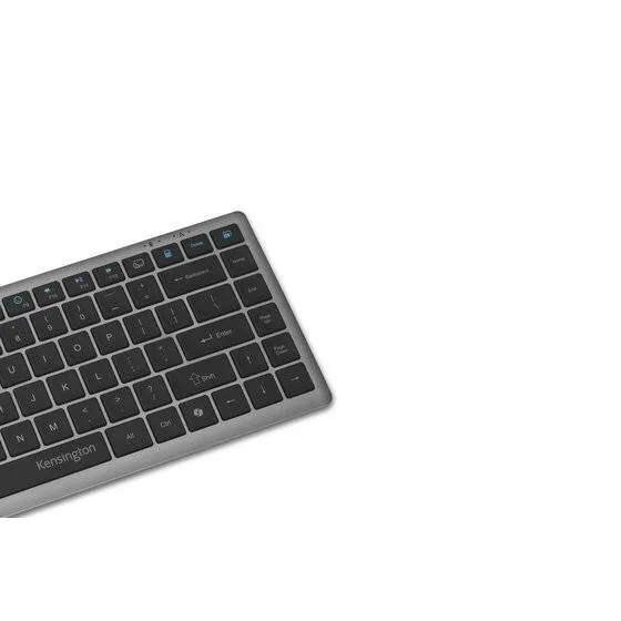 Teclado Inalámbrico Kensington KB435 EQ Compacto Multi-Dispositivo Recargable Bluetooth 5