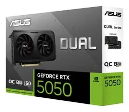 Tarjeta de Video ASUS Dual NVIDIA GeForce RTX 5050 8GB GDDR6, 128 Bit, 20 Gbit/s, PCI Express 5.0 14