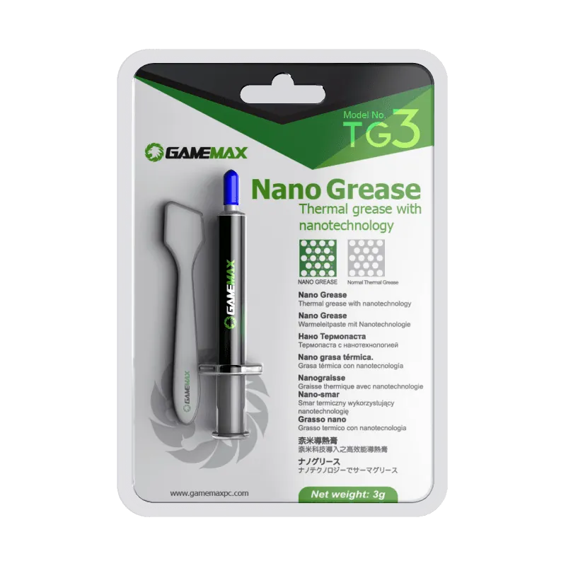 Pasta Térmica GameMax TG3 de Alta Conductividad para Overclocking y Gaming, 3 gramos 5