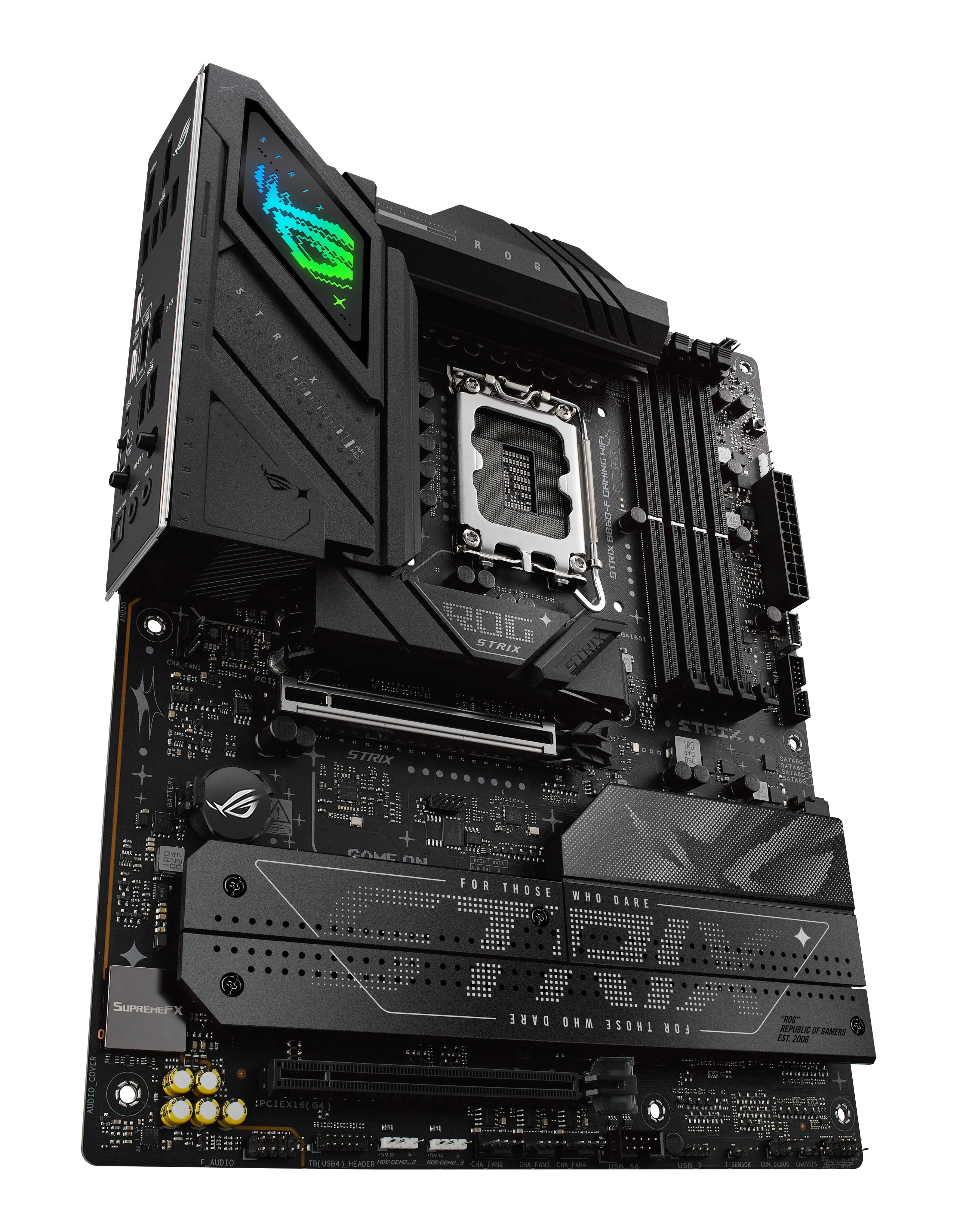 Placa Madre ASUS ROG STRIX B860-F GAMING WIFI Socket Intel LGA1851 4xDDR5 WiFi 7 ATX 9