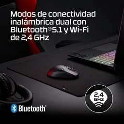 Mouse Gamer Inalambrico HyperX Pulsefire Fuse, 12000 DPI, BT, 2.4GHz, 75G. 7