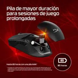 Mouse Gamer Inalambrico HyperX Pulsefire Fuse, 12000 DPI, BT, 2.4GHz, 75G. 8