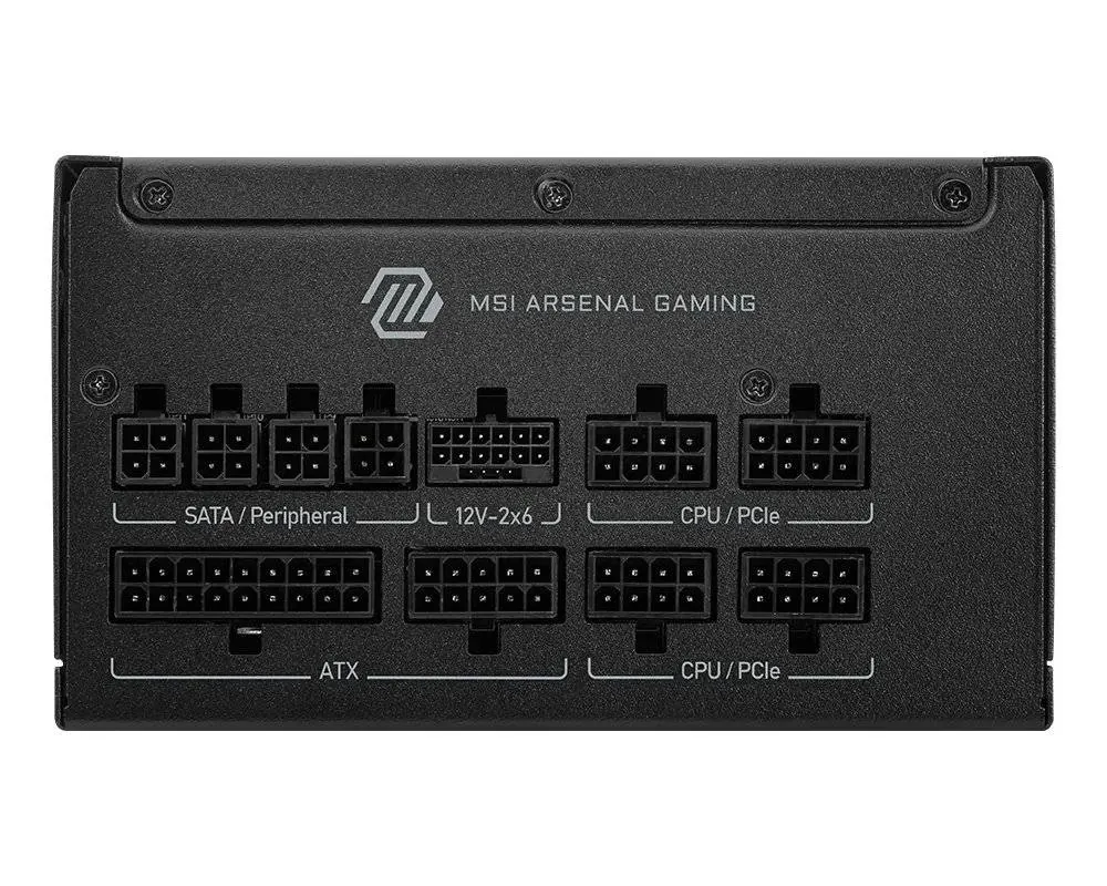Fuente de Poder MSI MAG A1000GLS PCIE5, Full Modular, Conector 12V-6x2, Certificada 80 PLUS GOLD 2