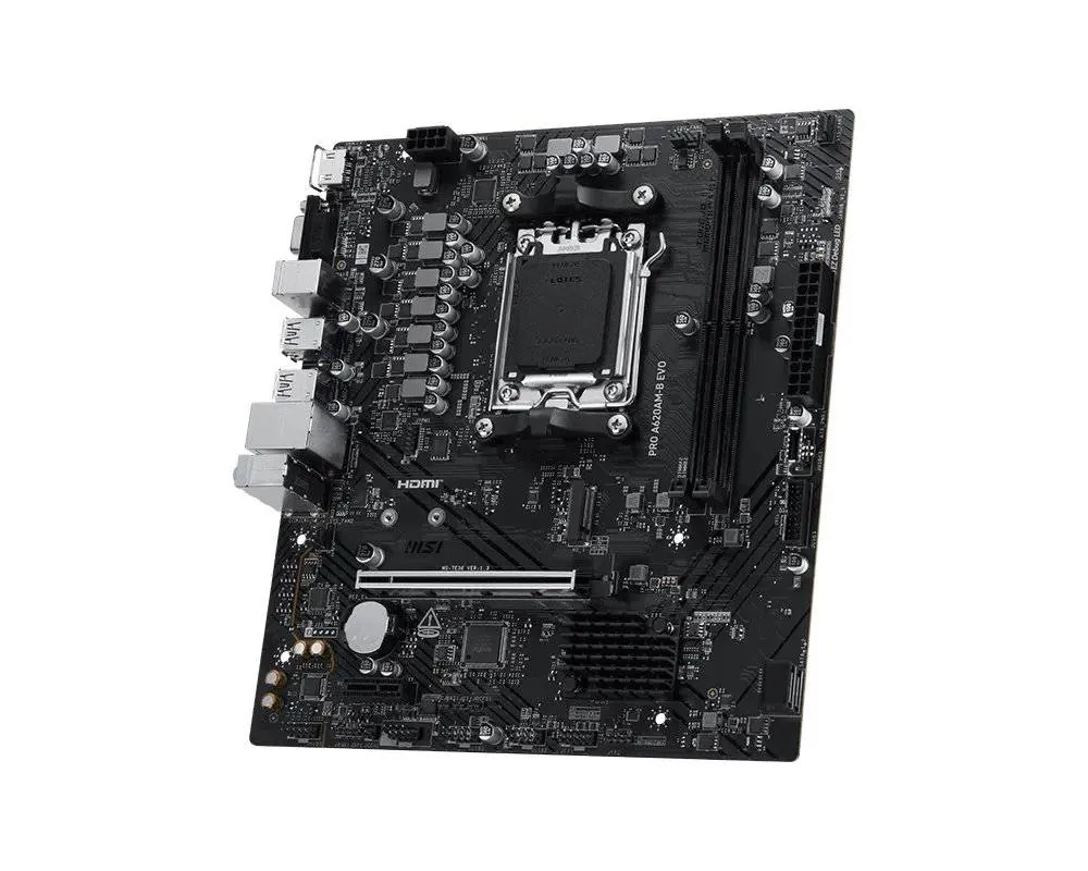Placa Madre MSI PRO A620AM-B EVO, Socket AM5, 2x DDR5, 1x M.2, 2.5GbE, m-ATX 4