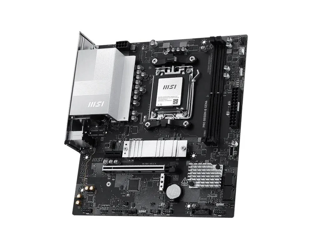 Placa Madre MSI PRO B850M-B GEN4, Socket AM5, 2x DDR5, 2x M.2, PCIe 4.0, 2.5GbE 3