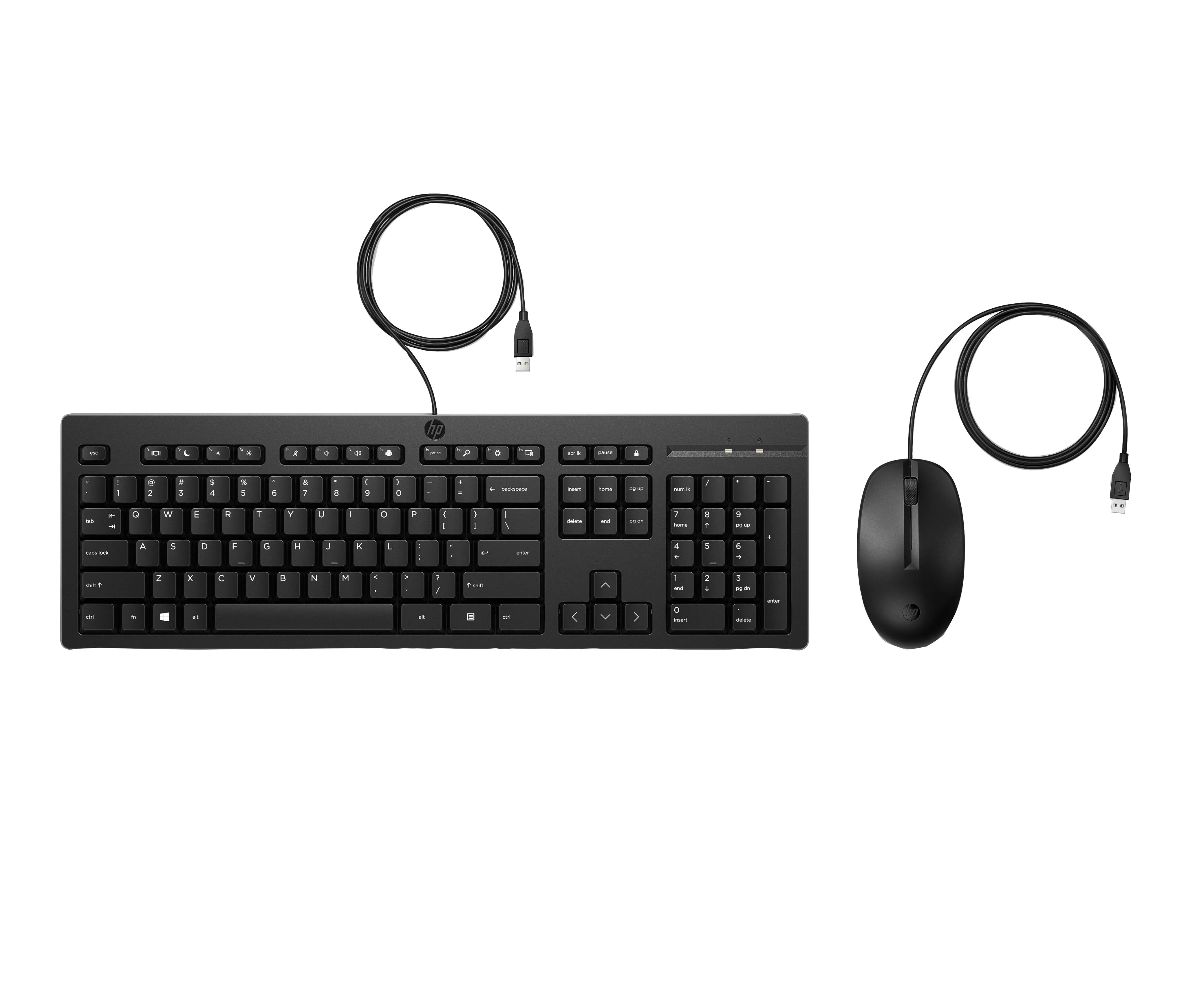 Teclado y Mouse HP 225 Wired Combo USB con Tecla Copilot para Oficina 2
