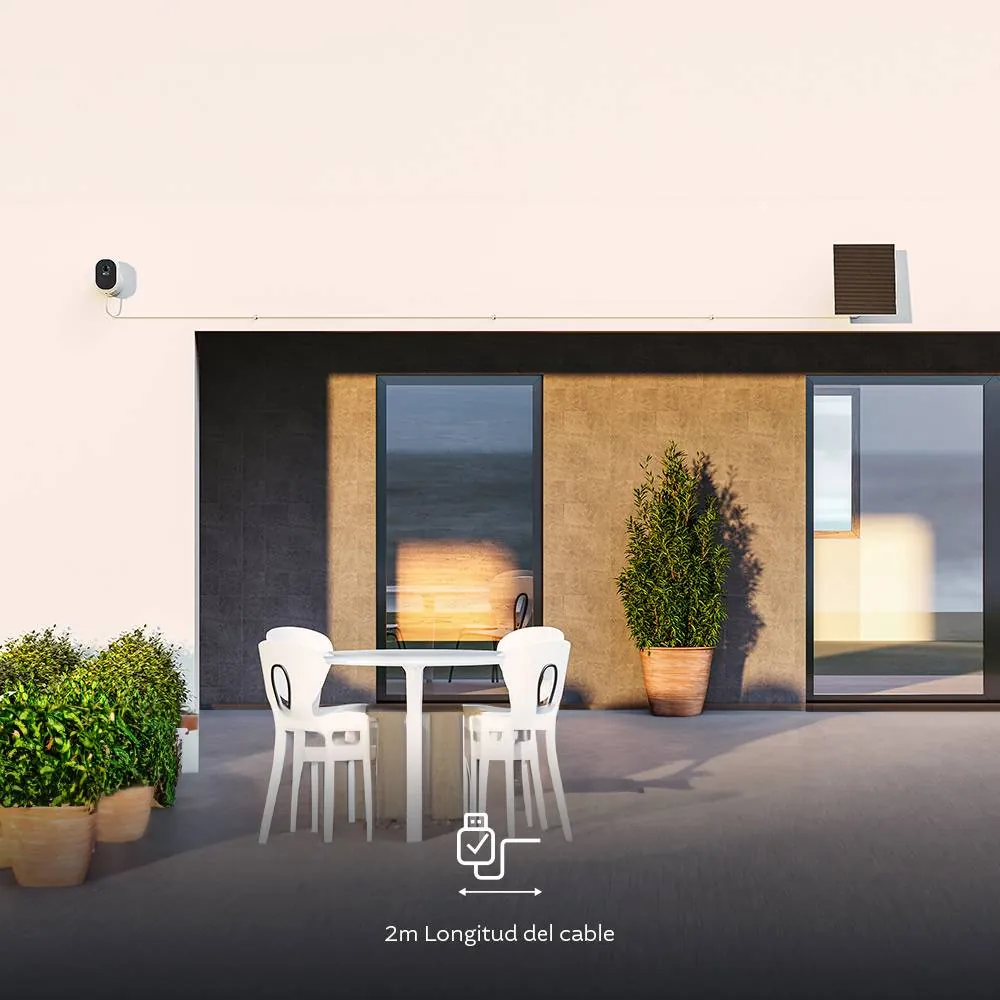 Panel Solar Nexxt NHC-SP61W 6W USB-C IP66 Exterior Cámaras Seguridad Energía Continua 5