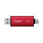 Unidad SSD Portátil Kingston Dual Portable, 512GB, Conexión USB-A/USB-C, Rojo  - Miniatura 2