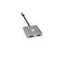 Adaptador de Video Xtech  XTC-548, USB-C a Dual HDMI, 4k 30Hz, Metal Silver  - Miniatura 2