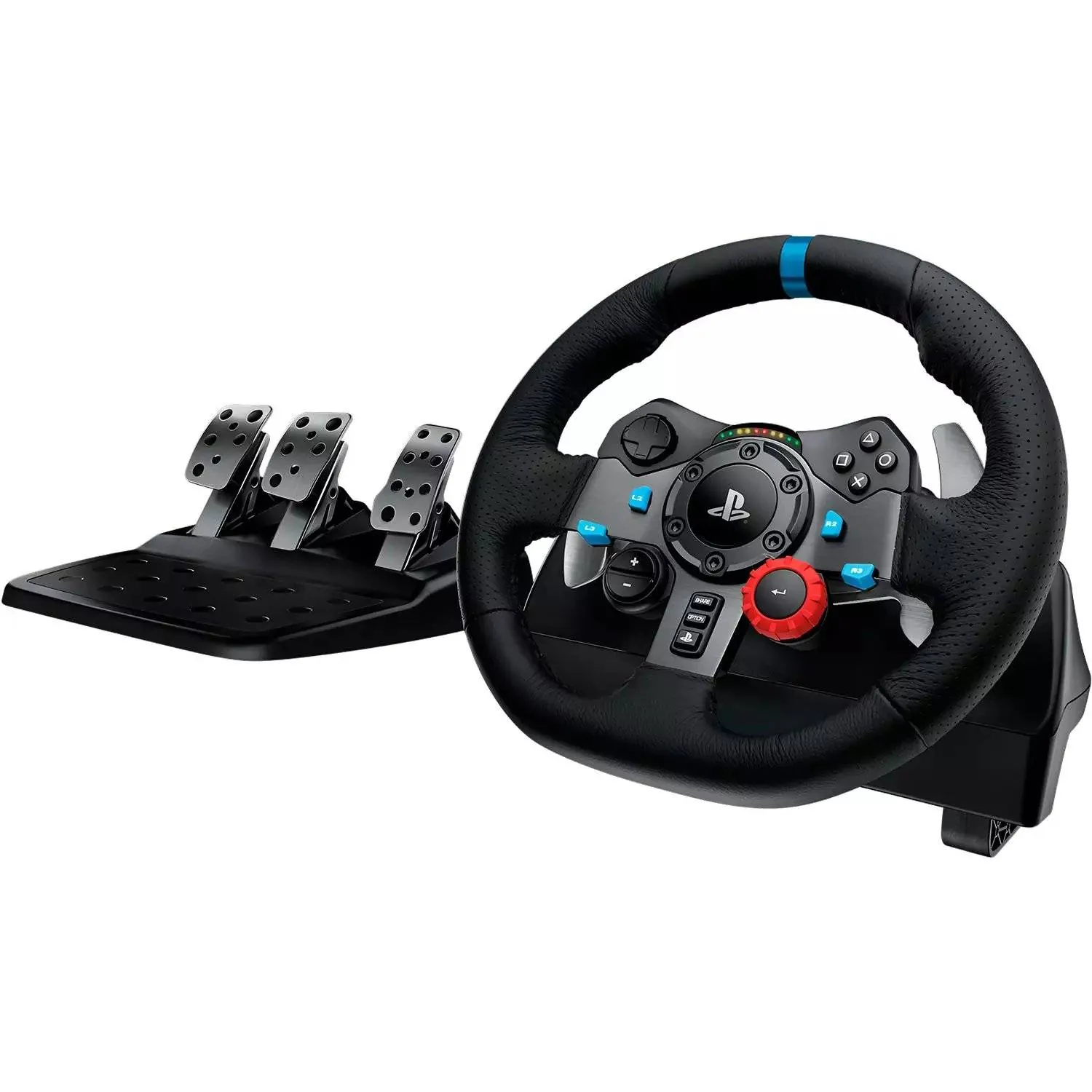 Bundle Logitech G29 G Driving Force, Volante + Palanca + Pedales, Indicadores Led,  PS5, PS4, y PC 8