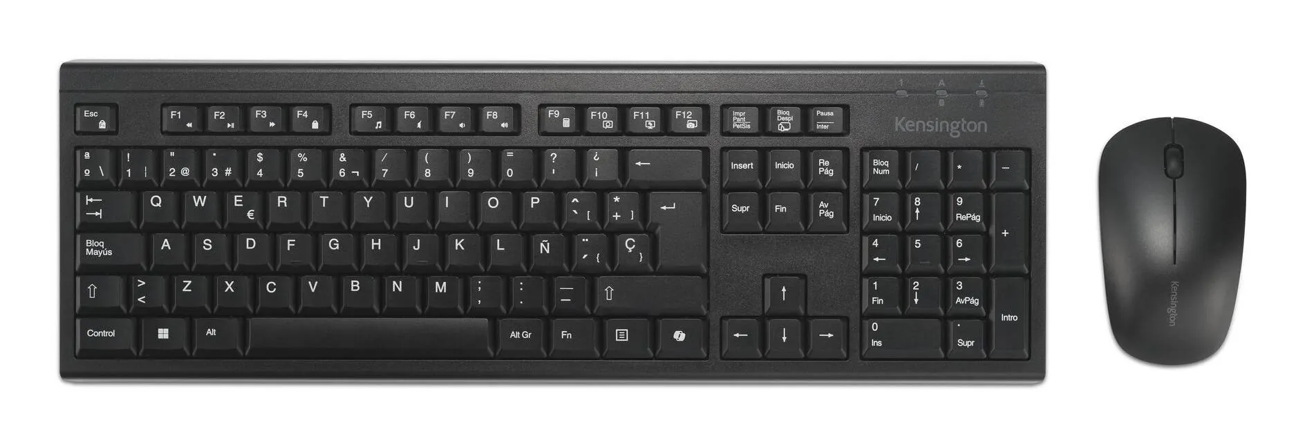 Kit Teclado y Mouse Kensington KM270 EQ Inalámbrico RF + Bluetooth Español Recargable 6