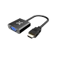 Adaptador HDMI (M) a VGA (H) Xtech XTC-384, Negro - Miniatura 2