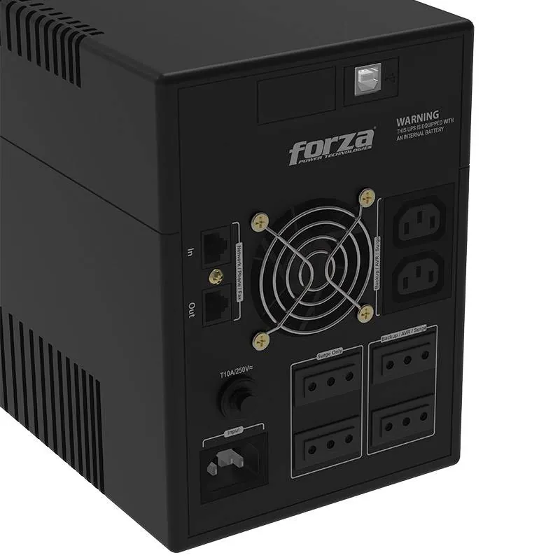 UPS Forza NT-2402PRO-C 2400VA 1200W Line Interactive AVR 220V con 6 Tomas Protección Total 3