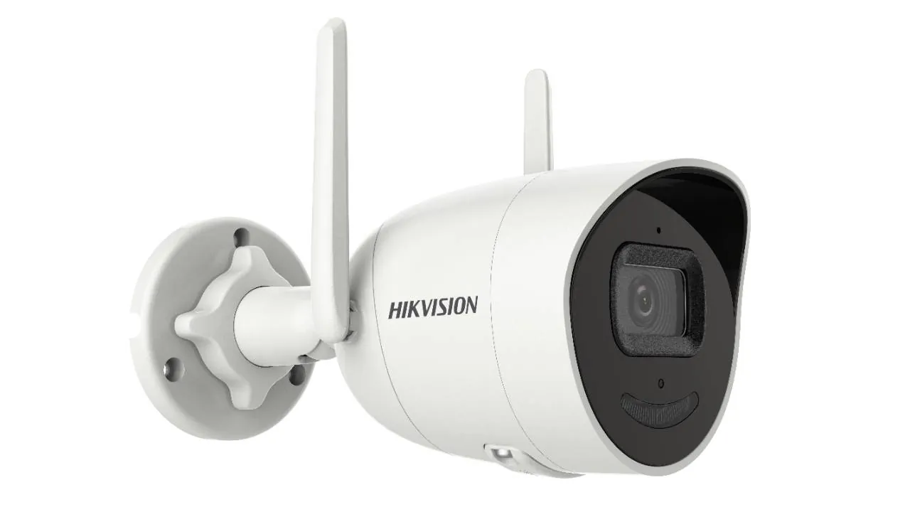 Cámara IP WiFi Hikvision DS-2CV2041G2-IDW 4MP Bullet EXIR con Audio Bidireccional e IP66 2